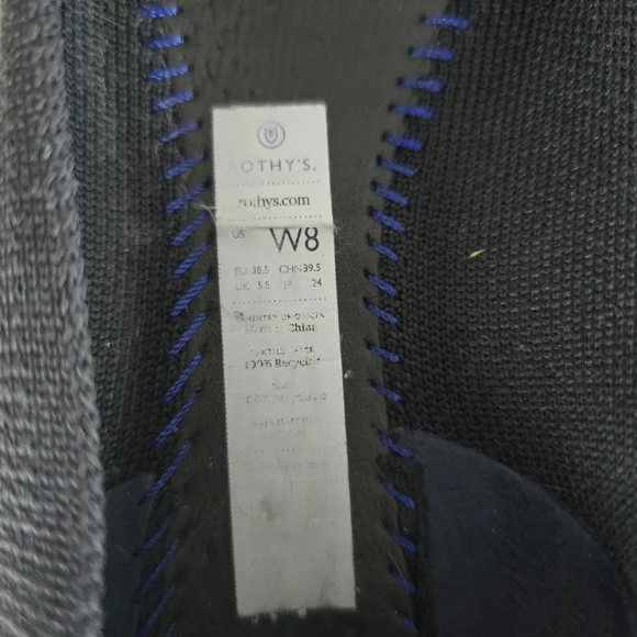 Rothys the point black ballerina flats size 8 - Picture 10 of 10